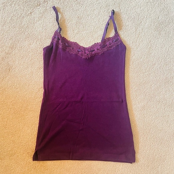 Tommy Hilfiger Deep Purple Lace Camisole - Picture 1 of 1